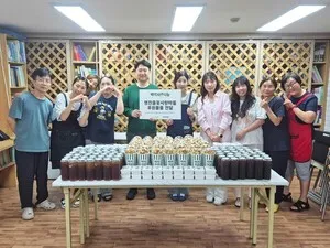백억커피, 명진들꽃사랑마을에 '백억사랑나눔' 7번째 온정 전달