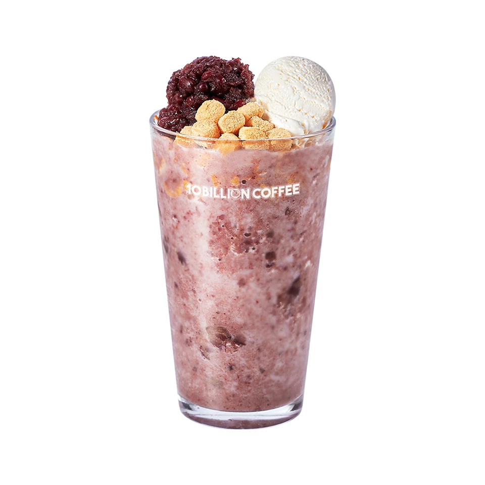 밀크 팥 컵빙수